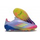 Zapatilla adidas F50 Elite Laceless FG Azul Fusion Limón Lúcido Rosa Lúcido