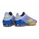 Zapatilla adidas F50 Elite Laceless FG Azul Fusion Limón Lúcido Rosa Lúcido