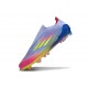 Zapatilla adidas F50 Elite Laceless FG Azul Fusion Limón Lúcido Rosa Lúcido