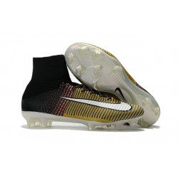 Botas de fútbol de hombre Mercurial Superfly FG Amarillo Blanco Negro