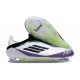 adidas F50 Elite Laceless FG X Messi Ftwr Blanco Negro Morado Unity