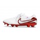 Bota Nike Tiempo Legend X Elite FG Blanco Carmesí Vivo