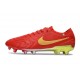 Bota Nike Tiempo Legend X Elite FG Rojo Oro