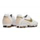 Bota Nike Tiempo Legend X Elite FG R10 Blanco Oro