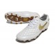 Bota Nike Tiempo Legend X Elite FG R10 Blanco Oro