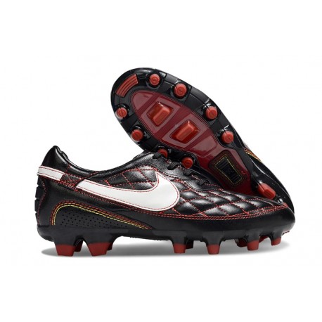 Bota Nike Tiempo Legend X Elite FG R10 Negro Rojo Blanco