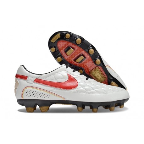 Bota Nike Tiempo Legend X Elite FG R10 Blanco Rojo