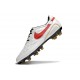 Bota Nike Tiempo Legend X Elite FG R10 Blanco Rojo