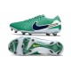 Nike Tiempo Legend X Elite FG Stadium Verde Blanco Oscuro Obsidiana