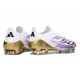 Zapatilla adidas F50 Elite Laceless FG Blanco Violeta Negro