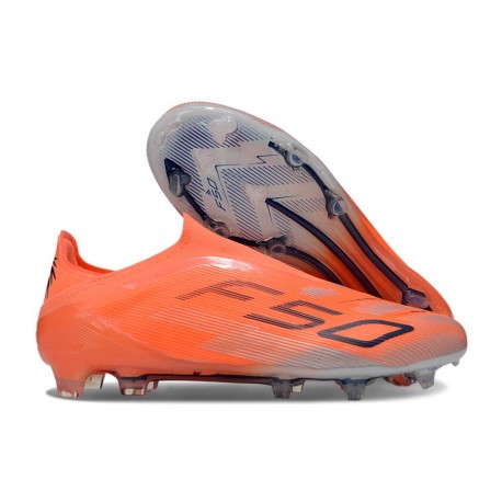 Zapatilla adidas F50 Elite Laceless FG Naranja Negro
