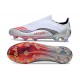 adidas F50 Elite Laceless FG X MESSI Ftwr Blanco Rojo Lúcido Plateado Met.