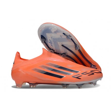 Zapatilla adidas F50 Elite Laceless FG Naranja Negro