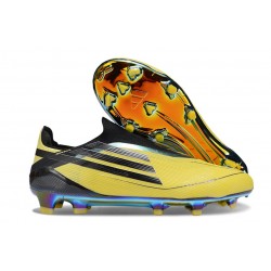 Zapatilla adidas F50 Elite Laceless FG Amarillo Negro