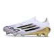 Zapatilla adidas F50 Elite Laceless FG Blanco Negro Met Dorado