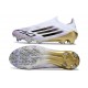 Zapatilla adidas F50 Elite Laceless FG Blanco Negro Met Dorado