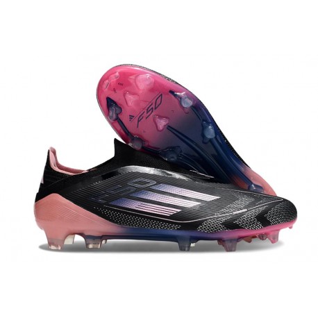 Zapatilla adidas F50 Elite Laceless FG Negro Rosa