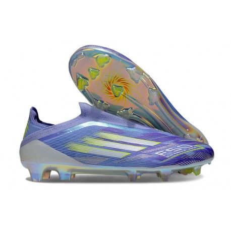 adidas F50 Elite Laceless FG Violeta Tone Limón Lúcido Morado Rush