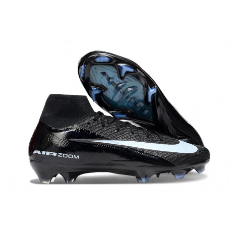 Bota Nike Zoom Mercurial Superfly X Elite FG Negro Hielo Azul