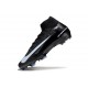 Bota Nike Zoom Mercurial Superfly X Elite FG Negro Hielo Azul