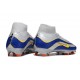 Bota Nike Zoom Mercurial Superfly X Elite FG Plateada Azul Amarillo