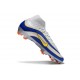 Bota Nike Zoom Mercurial Superfly X Elite FG Plateada Azul Amarillo