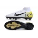 Bota Nike Zoom Mercurial Superfly X Elite FG Blanco Negro Amarillo