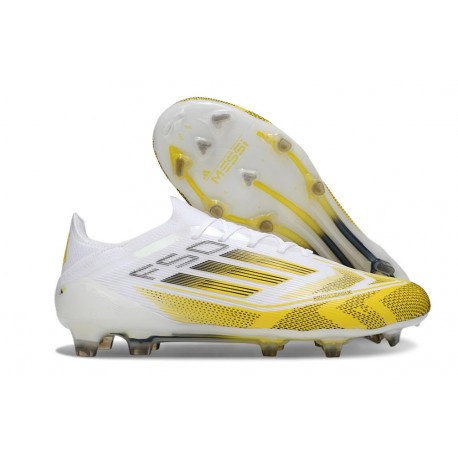 adidas F50 Elite FG Blanco Amarillo