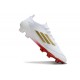 Botas de Fútbol adidas F50 Elite FG Blanco Rojo Dorado