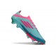 Zapatillas de Fútbol Adidas F50+ FG Flash Agua Rosa Lúcido Lucid Cyan