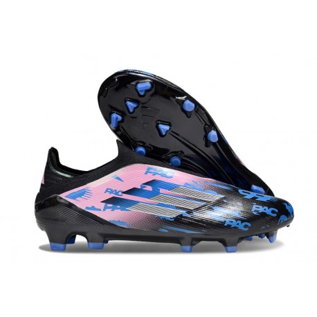 Zapatilla adidas F50 Elite Laceless FG Negro Rosa Azul