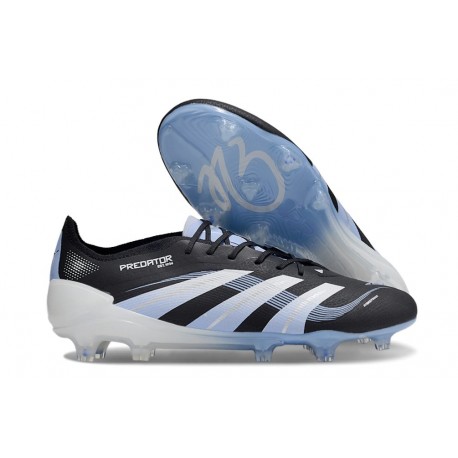 Tacos de Futbol adidas Predator Elite FG Negro Blanco Azul