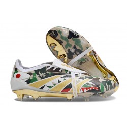 adidas Predator Elite 25 Tongue FG Blanco Negro Verde Oro