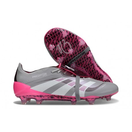 adidas Predator Elite 25 Tongue FG Gris Blanco Rosa
