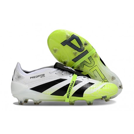 adidas Predator Elite 25 Tongue FG Ftwr Blanco Negro Limón Lúcido