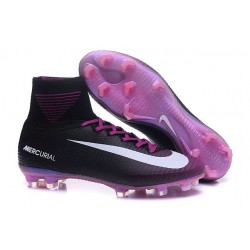 Nuevo Bota Nike Mercurial Superfly V FG ACC Negro Violeta Blanco