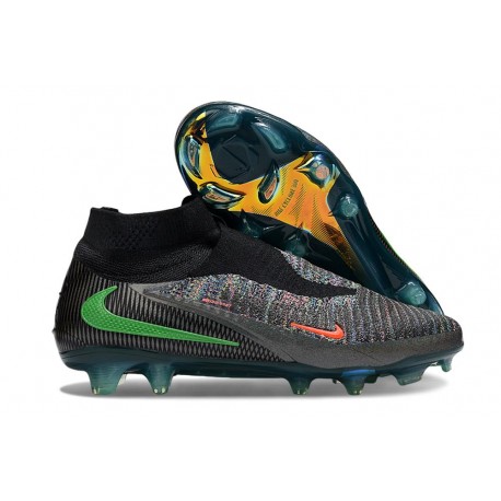Zapatos Nike Phantom 6 Alto Elite Fg Negro Verde