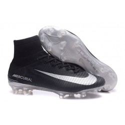 Bota de fútbol 2018 Nike Mercurial Superfly V FG CR7 Negro Plateado