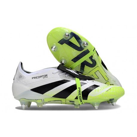 Adidas Predator Elite Foldover Tongue SG Blanco Negro Amarillo