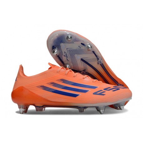 Botines de Futbol adidas F50 Elite SG Pro Naranja Azul