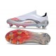 Botines de Futbol adidas F50 Elite SG Pro X MESSI Ftwr Blanco Rojo Lúcido Plateado Met.