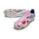 Botines de Futbol adidas F50 Elite SG Pro Blanco Rojo Azul