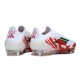 Botas adidas F50 Elite Laceless SG Blanco Rojo Verde