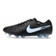 Bota Nike Tiempo Legend X Elite FG Negro Hielo Azul