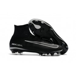 Zapatilla Nike Mercurial Superfly V CR7 FG Negro Gris