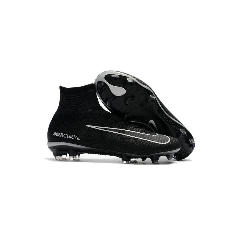 Zapatilla Nike Mercurial Superfly V CR7 FG Negro Gris