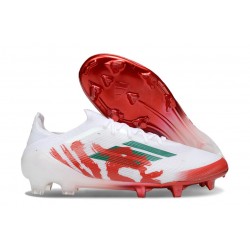 Botas de Fútbol adidas F50 Elite FG Blanco Rojo Verde