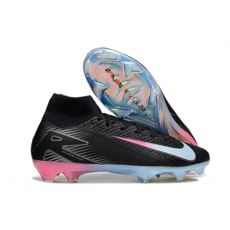 Nike Air Zoom Mercurial Superfly 10 Elite FG Negro Azul Rosa