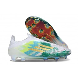 Botas de Fútbol adidas F50 Elite LL FG Blanco Verde Dorado