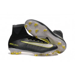 Nuevo Bota Nike Mercurial Superfly V FG ACC CR7 Negro Plateado Volt